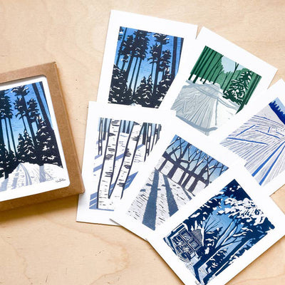 Winter Themed Cards Box Set by Nan Onkka available at American Swedish Institute.