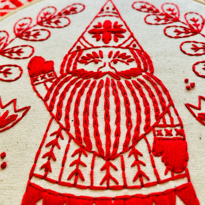 Nordic Gnome Embroidery Kit available at American Swedish Institute.