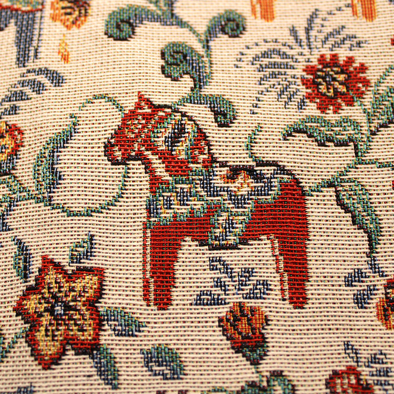 Leksand Dala Horse Jacquard Tote available at American Swedish Institute.