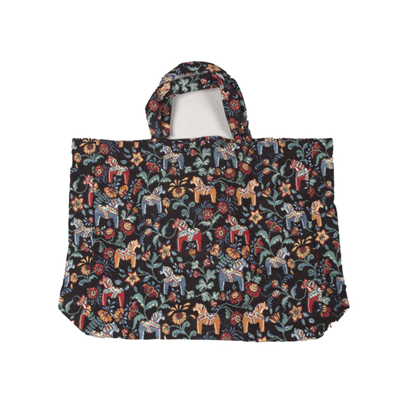 Leksand Dala Horse Jacquard Tote available at American Swedish Institute.