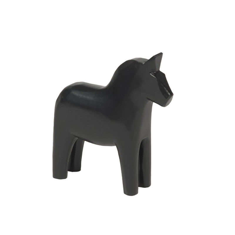 Solid Black Dala Horse available at American Swedish Institute.