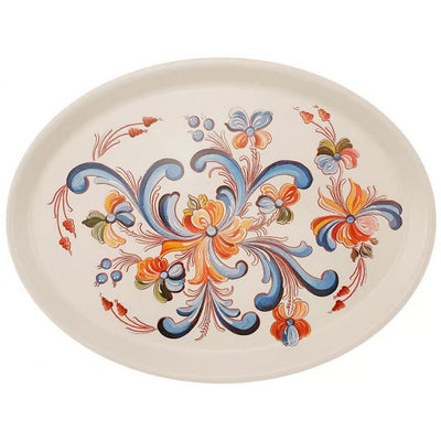 White Nordic Rose Oval Tray available at American Swedish Institute.