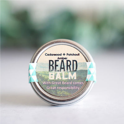 Beard Balm Tin by The Little Flower Soap Company available at American Swedish Institute.