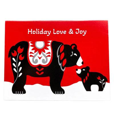 Bear Holiday Notecard by Cindy Lindgren available at American Swedish Institute.