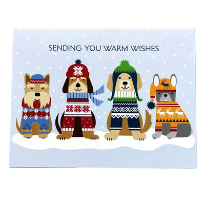 Warm Dog Wishes Notecard by Cindy Lindgren available at American Swedish Institute.