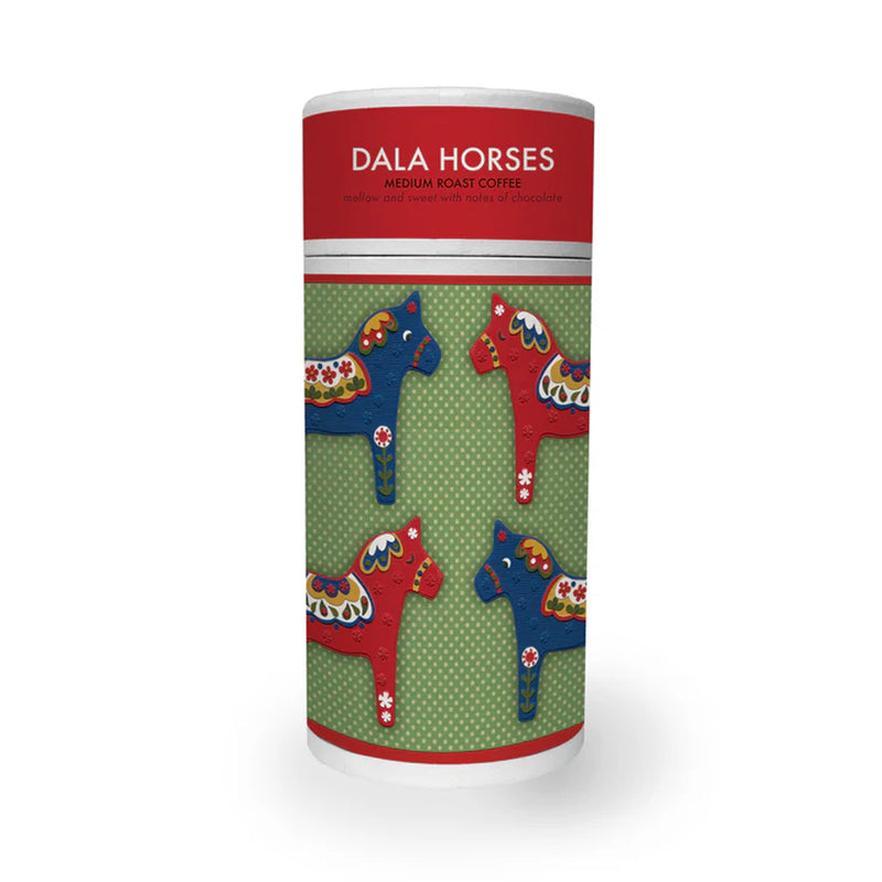 Dala Horses Coffee available at American Swedish Institute.