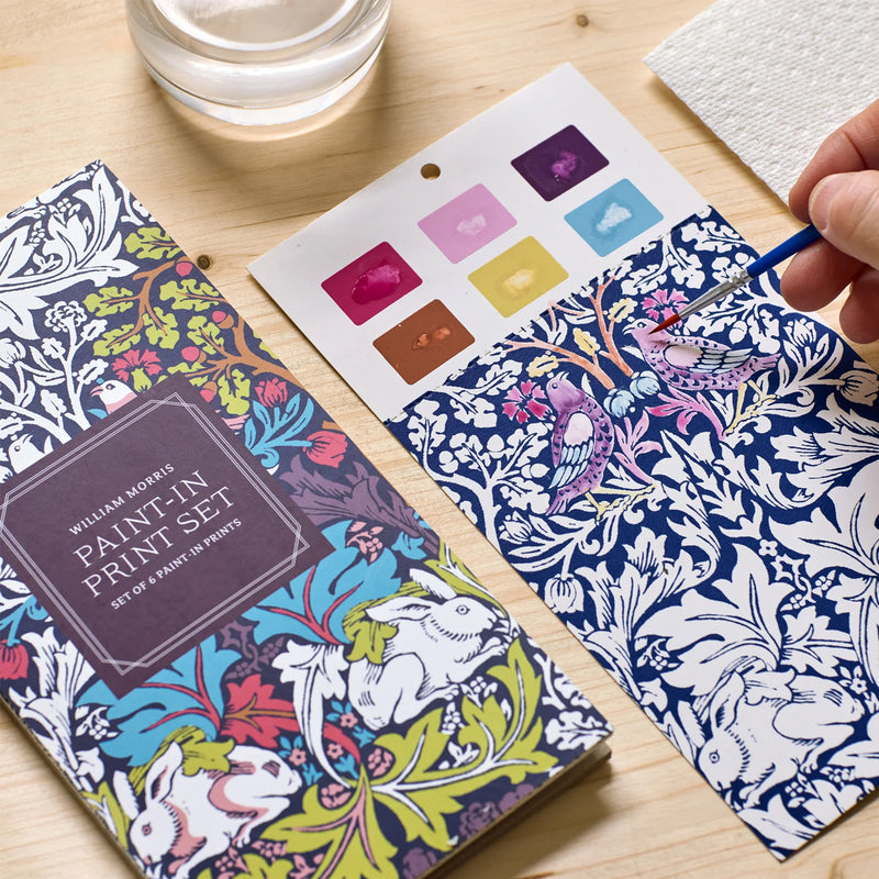 William Morris Paint-In Print Set available at American Swedish Institute.