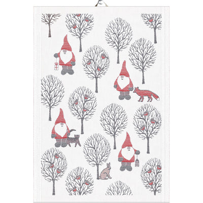 Tomteliv (Tomte Life) Tea Towel by Ekelund available at American Swedish Institute.