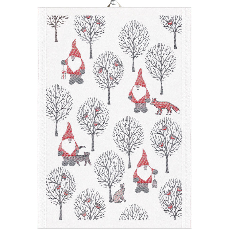 Tomteliv (Tomte Life) Tea Towel by Ekelund available at American Swedish Institute.