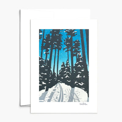 Nan Onkka Under the Pines Notecard available at American Swedish Institute.