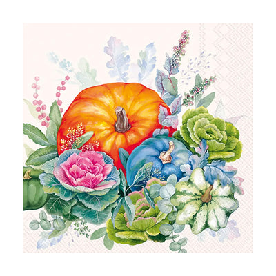Colorful Pumpkin Lunch Napkins available at American Swedish Institute.