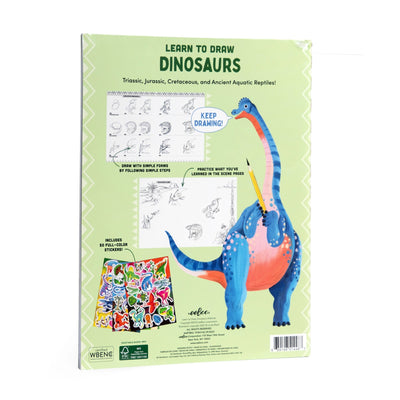 Learn To Draw Dinosaurs with Stickers available at American Swedish Institute.