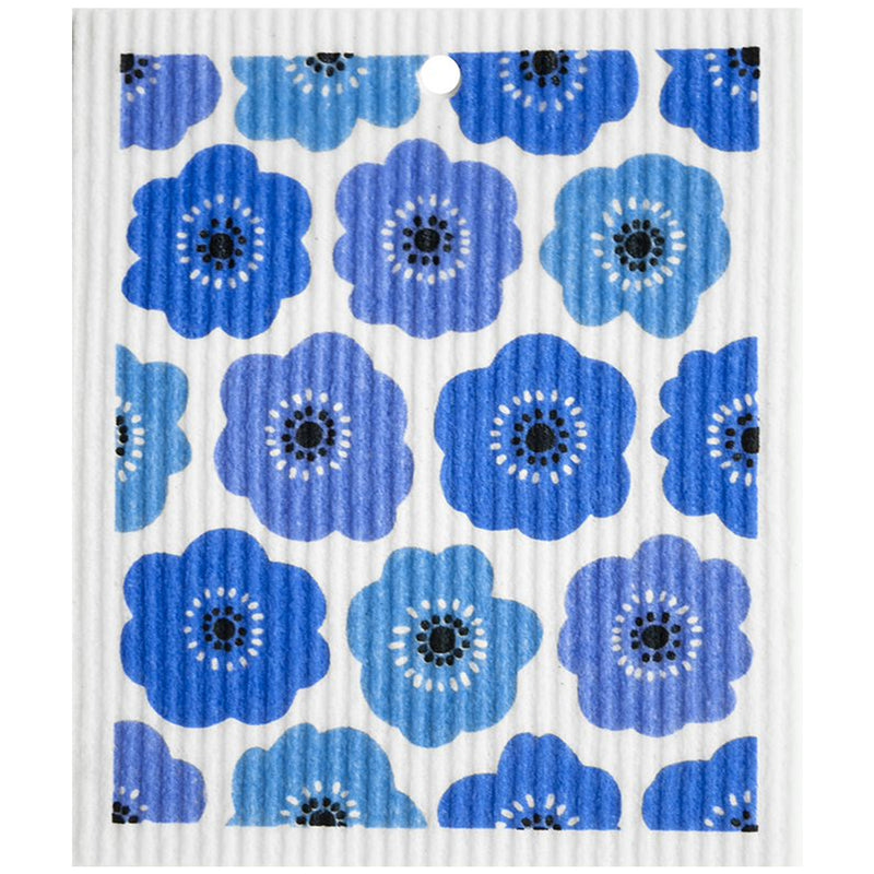 Blue Flowers Dishcloth available at American Swedish Institute.