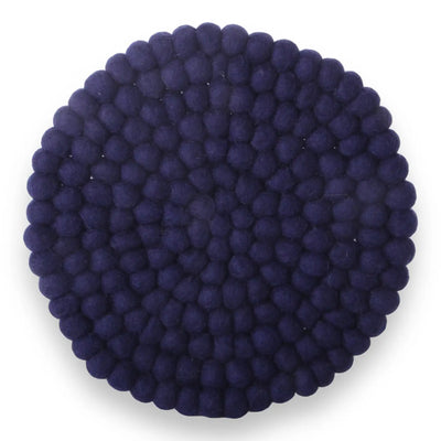 Gry & Sif Dark Blue Wool Trivet available at American Swedish Institute.