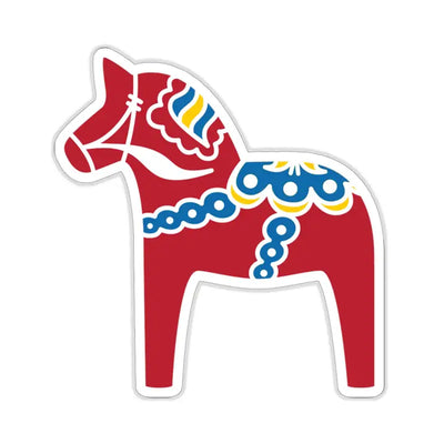 Dala Horse Sticker available at American Swedish Institute.