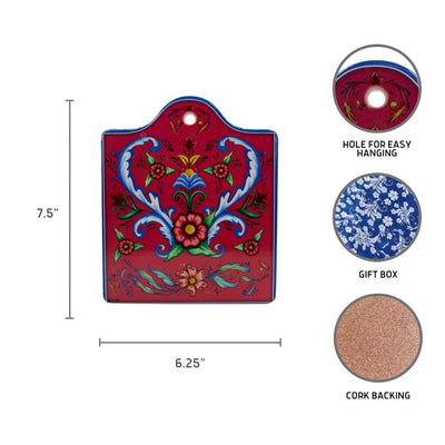 Rosemaling Decorative Cheeseboard available at American Swedish Institute.