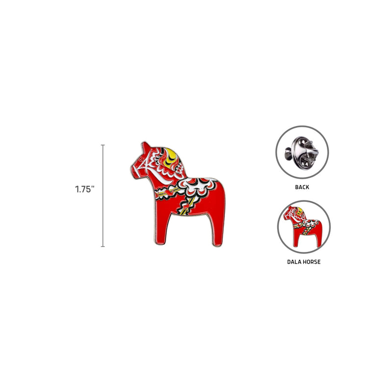 Dala Horse Pin available at American Swedish Institute.