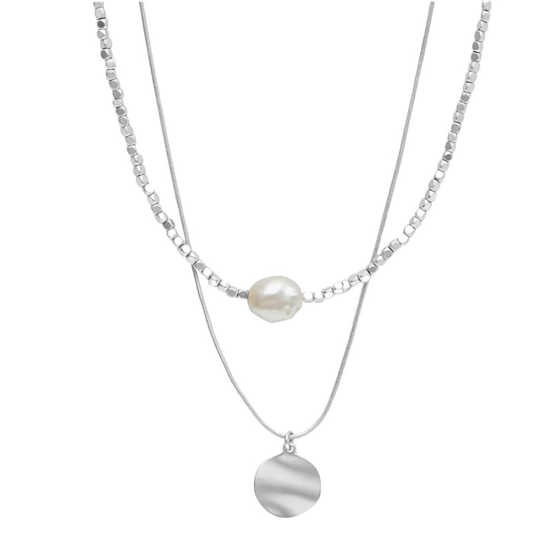 Audrey Custom Silver Plated Necklace Set - Dansk Copenhagen available at American Swedish Institute.