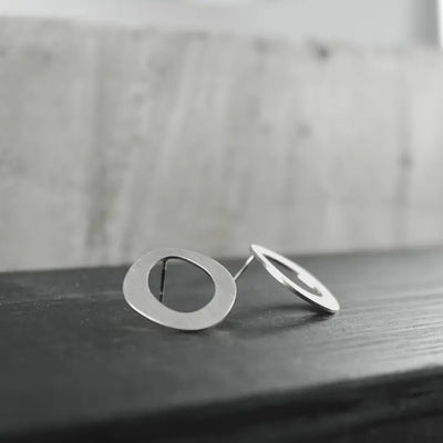 Alaya Organic Circle Earrings by Dansk Copenhagen available at American Swedish Institute.