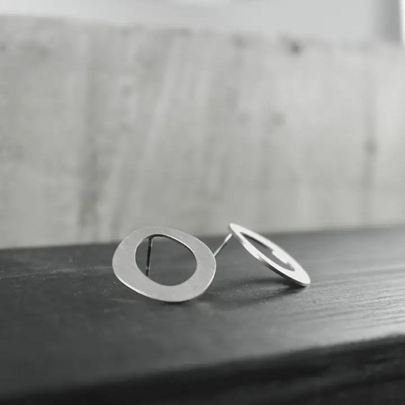 Alaya Organic Circle Earrings by Dansk Copenhagen available at American Swedish Institute.