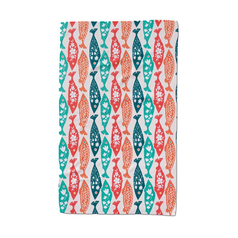 Swedish Fish Tea Towel by Kayla Ann for Geometry available at American Swedish Institute.