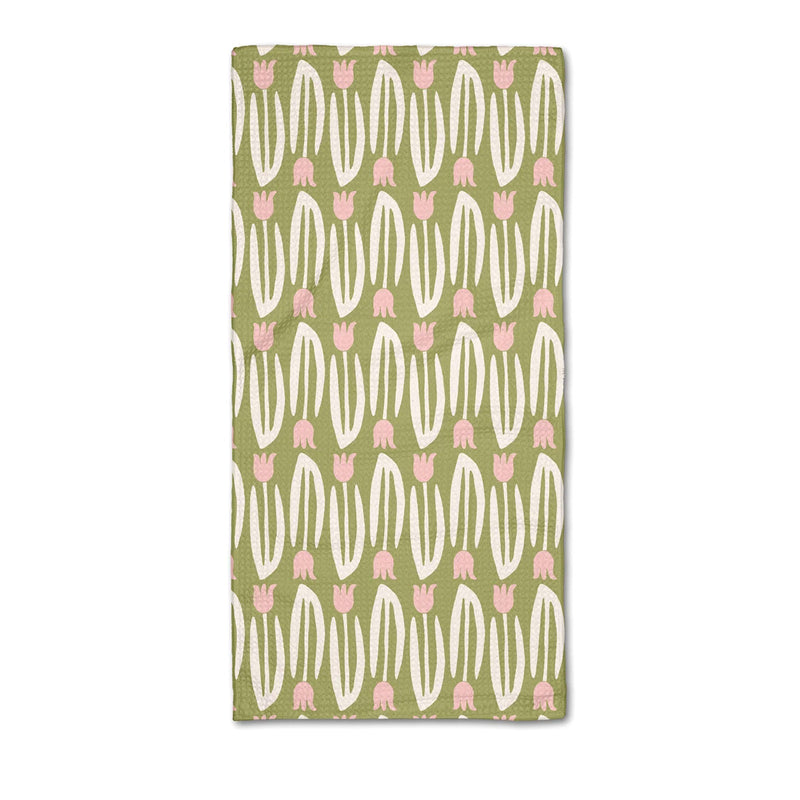 Tulip Tango Tea Towel by Kayla Ann for Geometry available at American Swedish Institute.