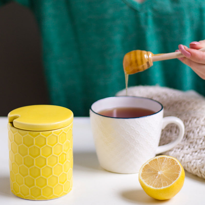 Honeycomb Honey Pot available at American Swedish Institute.