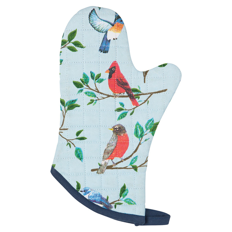 Birdsong Oven Mitt available at American Swedish Institute.