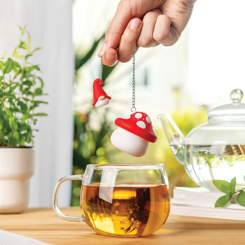 Gnome and Mushroom Tea Infuser available at American Swedish Institute.