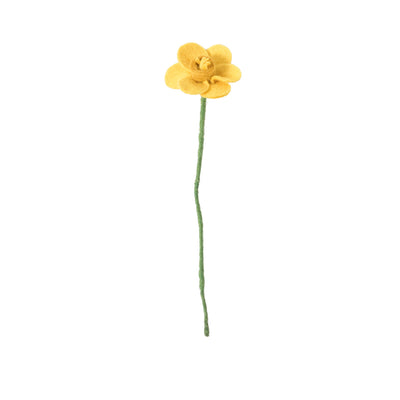 Wool Yellow Daffodil Flower aveva design available at American Swedish Institute.