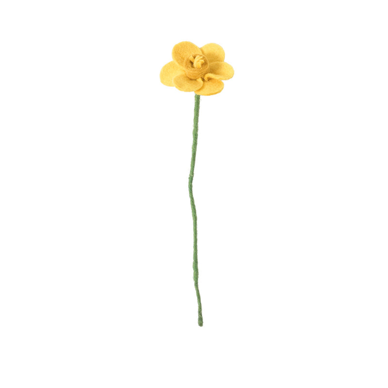 Wool Yellow Daffodil Flower aveva design available at American Swedish Institute.