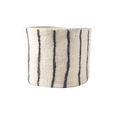 Striped Wool Basket by aveva design available at American Swedish Institute.