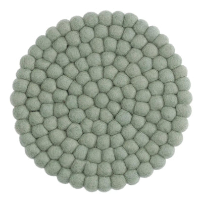 Gry & Sif Dusty Light Green Wool Trivet available at American Swedish Institute.