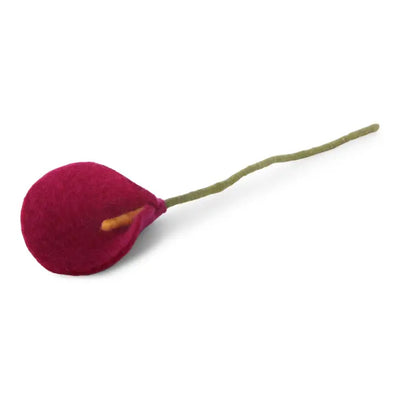 Wool Cerise Lily Flower available at American Swedish Institute.