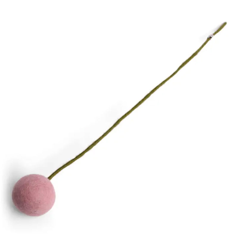 Extra Large Ball Pink Wool Flower by Gry & Sif available at American Swedish Institute.