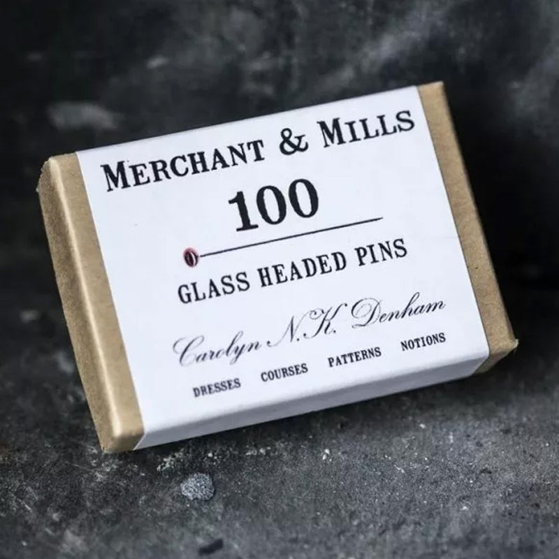 Merchant and Mills Glass Headed Pins available at American Swedish Institute.