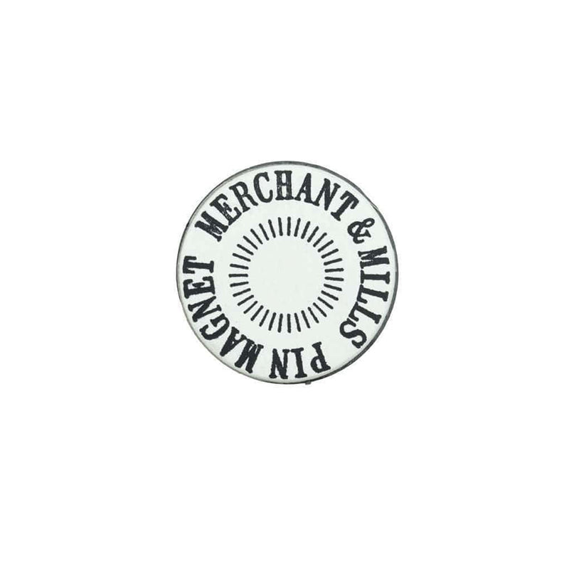 Merchant and Mills Pin Magnet available at American Swedish Institute.