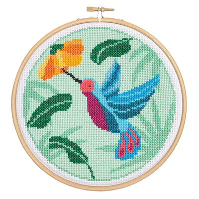 Hummingbird Cross Stitch Kit available at American Swedish Institute.