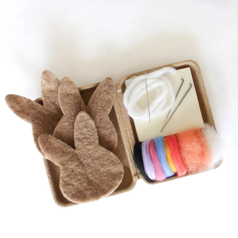 Mini Brown Bunny Felting Craft Kit available at American Swedish Institute.