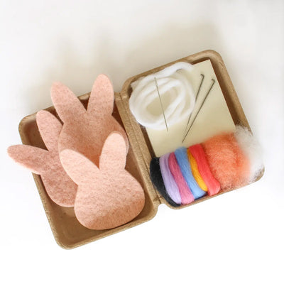 Mini Pink Bunny Felting Craft Kit available at American Swedish Institute.