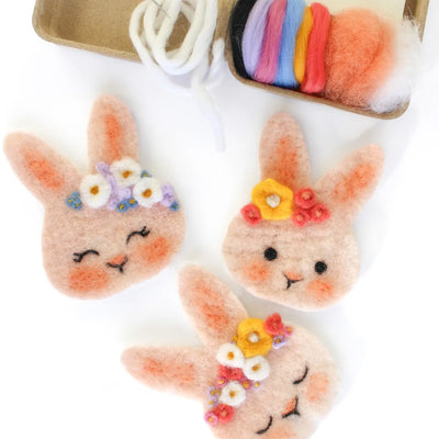 Mini Pink Bunny Felting Craft Kit available at American Swedish Institute.