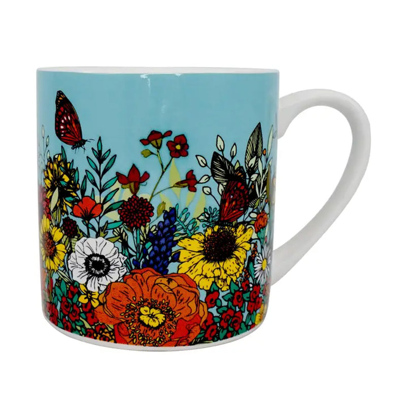 Butterfly Summer Floral Mug available at American Swedish Institute.