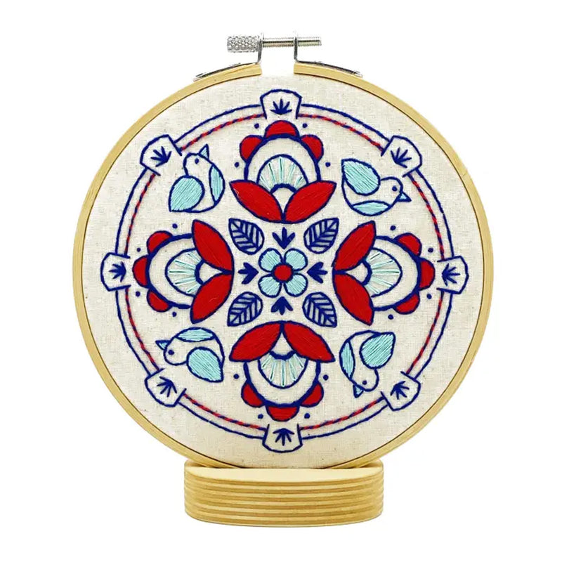 Drum Scandinavian Folk Design Embroidery Kit available at American Swedish Institute.