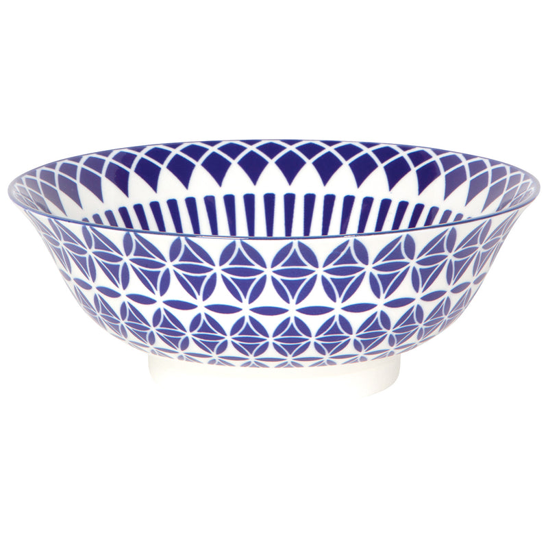 Blue Geometric Shapes Bowl available at American Swedish Institute.