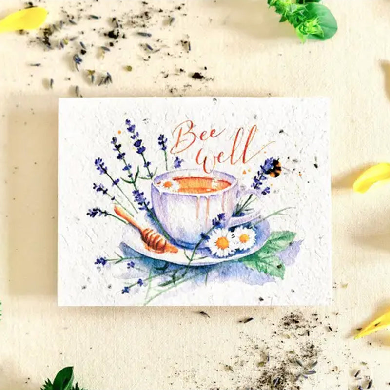 Bee Well Plantable Notecard available at American Swedish Institute.