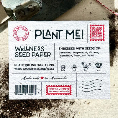 Bee Well Plantable Notecard available at American Swedish Institute.