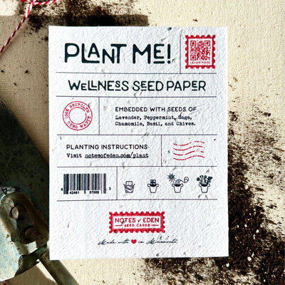 Gardening Greetings Plantable Notecard available at American Swedish Institute.