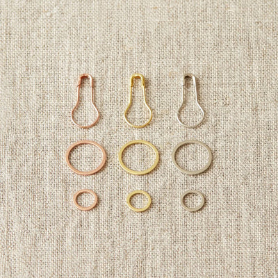 Precious Metal Stitch Markers available at American Swedish Institute.