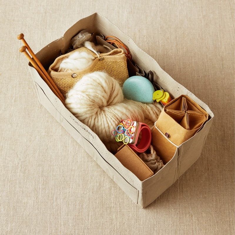 Coco Knits Kraft Caddy available at American Swedish Institute.