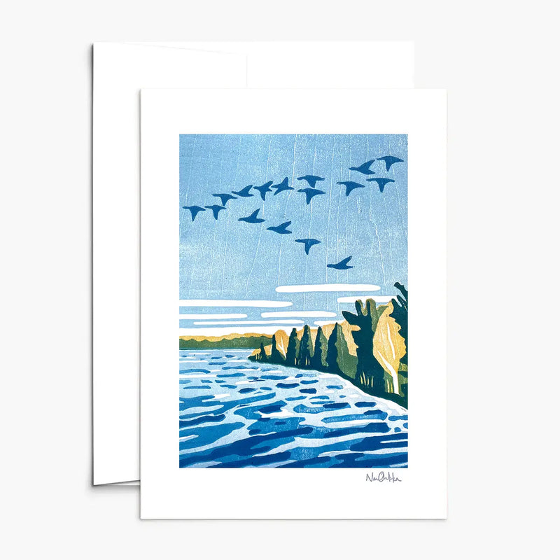 Steady On Notecard by Nan Onkka available at American Swedish Institute.